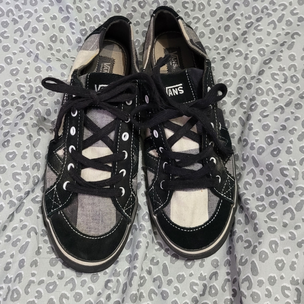 Vans    Troy   w8 Buffalo check black / white